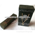 Customized cardboard wine box with handle, paper wine box with holder